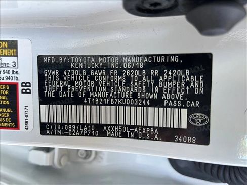 Used 2019 Toyota Avalon Limited w/ Advanced Safety Package FWD image 25