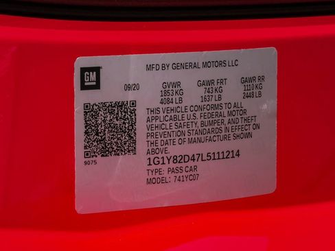 Used 2020 Chevrolet Corvette Stingray w/ 3LT Preferred Equipment Group image 56