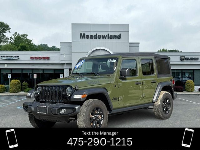 Certified 2021 Jeep Wrangler Unlimited Sport AWD/4WD image 1