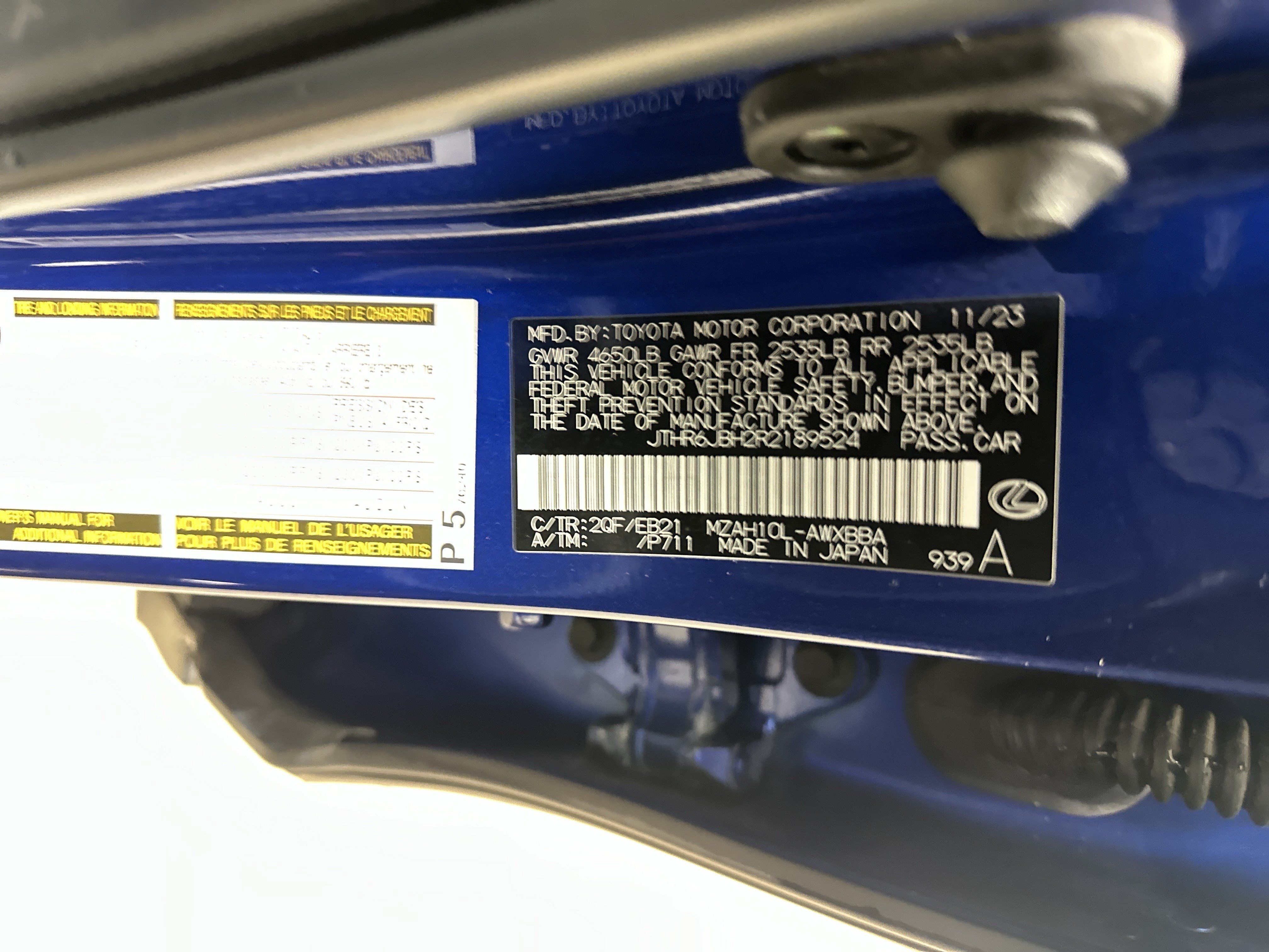 Certified 2024 Lexus UX 250h F Sport FWD image 35