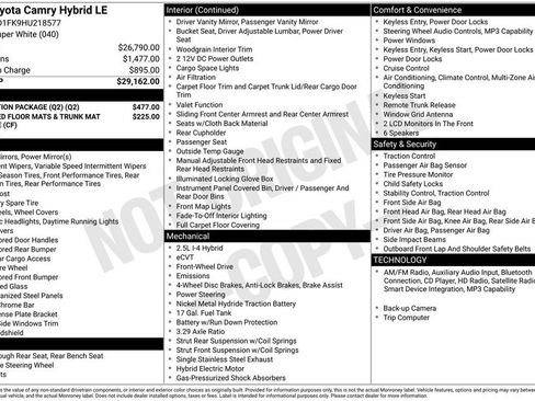Used 2017 Toyota Camry LE w/ Protection Package (Q2) FWD image 3
