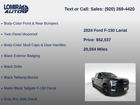 Used 2024 Ford F150 Lariat w/ Equipment Group 502A High AWD/4WD image 27