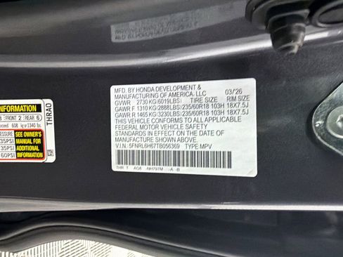 New 2026 Honda Odyssey EX-L image 37
