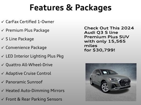 Used 2024 Audi Q3 2.0T Premium Plus AWD/4WD image 4