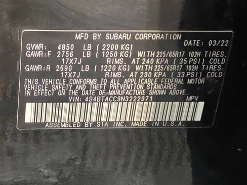 Used 2022 Subaru Outback Premium AWD/4WD image 47
