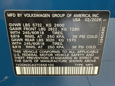 New 2026 Volkswagen Atlas SE FWD image 18
