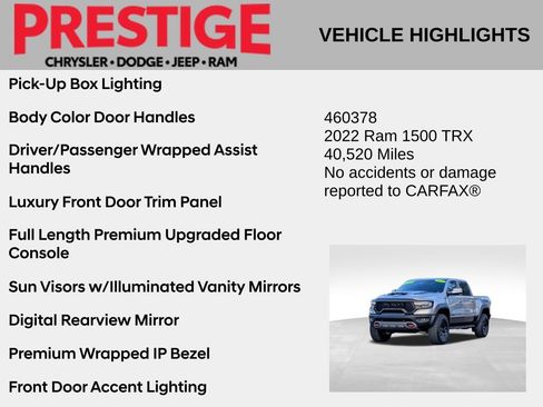 Used 2022 RAM 1500 TRX w/ TRX Level 2 Equipment Group AWD/4WD image 6
