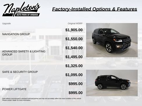 Used 2018 Jeep Compass Limited w/ Navigation Group AWD/4WD image 4