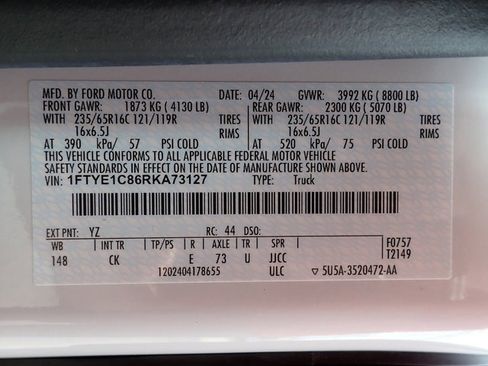 Used 2024 Ford Transit 150 148 Medium Roof RWD image 19