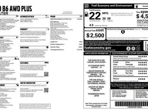 Used 2023 Volvo XC90 B6 Plus w/ Protection Package Premier image 1