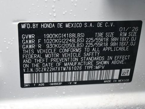 New 2026 Honda HR-V EX-L image 7