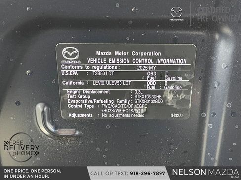 Certified 2025 MAZDA CX-90 3.3 Turbo w/ Select Package image 59