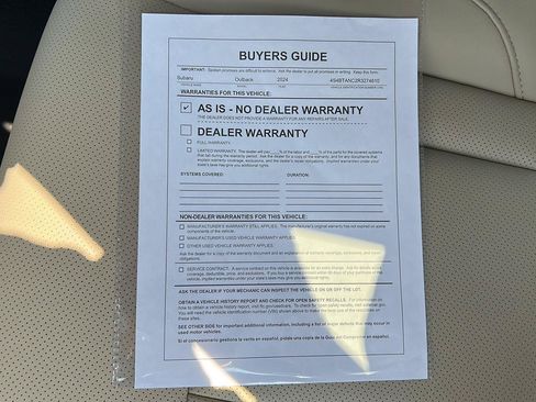 Used 2024 Subaru Outback Limited AWD/4WD image 30