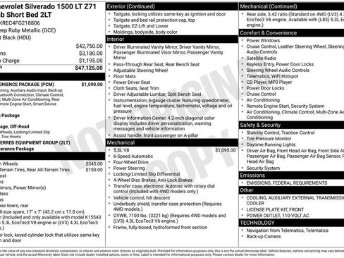 Used 2015 Chevrolet Silverado 1500 LT w/ LT Convenience Package image 39