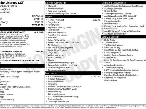 Used 2012 Dodge Journey SXT w/ Popular Equipment Group image 11