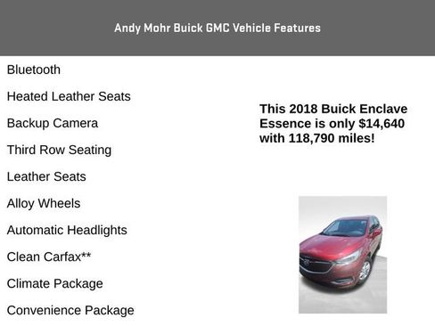 Used 2018 Buick Enclave Essence w/ Trailering Package FWD image 4