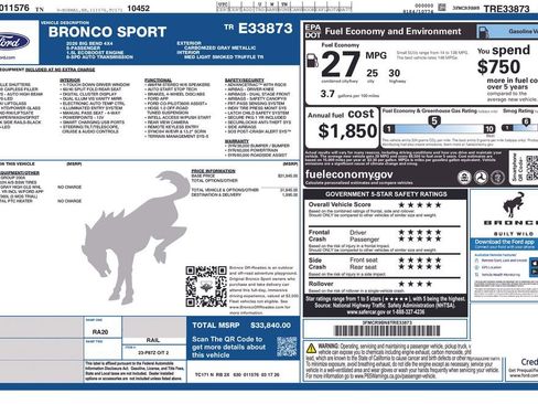 New 2026 Ford Bronco Sport Big Bend AWD/4WD image 46