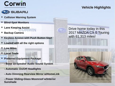 Used 2017 MAZDA CX-5 Touring w/ Preferred Equipment Package AWD/4WD image 6