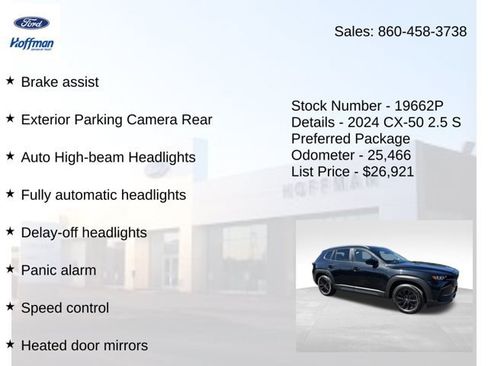 Used 2024 MAZDA CX-50 AWD 2.5 S w/ Cargo Package image 25