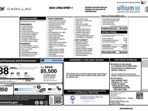 Used 2024 Cadillac Lyriq Sport RWD image 4
