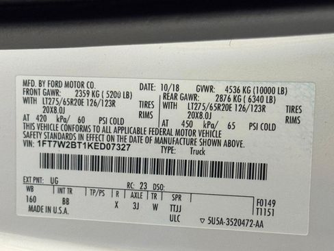Used 2019 Ford F250 Platinum w/ Platinum Ultimate Package AWD/4WD image 38