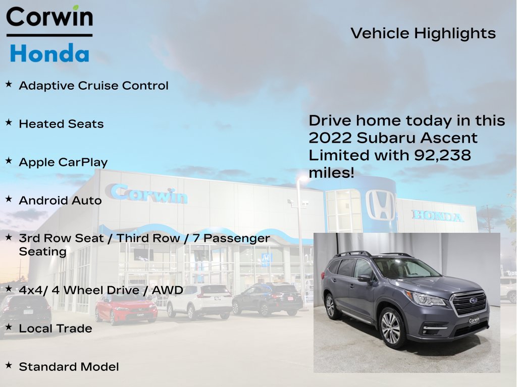 Used 2022 Subaru Ascent Limited AWD/4WD image 6