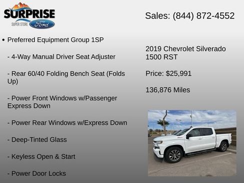 Used 2019 Chevrolet Silverado 1500 RST w/ True North Edition AWD/4WD image 6