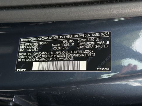 Certified 2025 Volvo XC90 B6 Plus AWD/4WD image 37