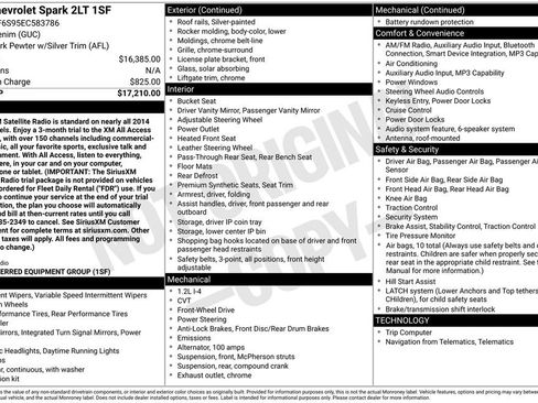 Used 2014 Chevrolet Spark LT FWD image 31