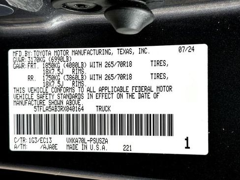 Used 2024 Toyota Tundra SR5 w/ SR5 Premium Package image 30