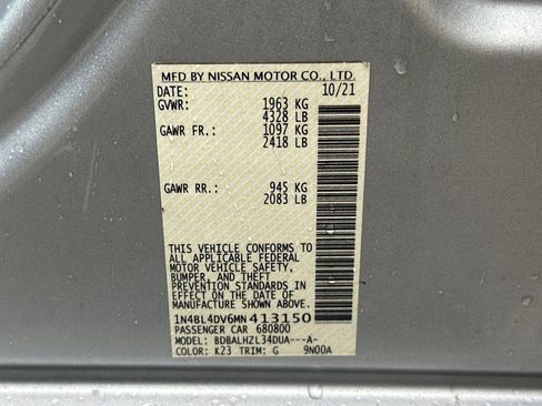 Used 2021 Nissan Altima 2.5 SV image 28