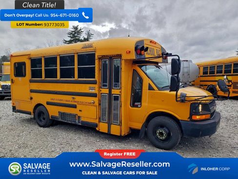 Used 2012 Chevrolet Express 3500 Extended w/ School Bus Package RWD image 1