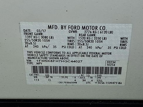 Used 2017 Ford Explorer Limited w/ Equipment Group 303A image 28