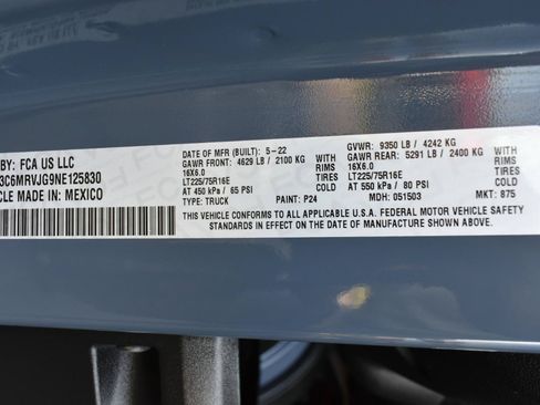 Used 2022 RAM ProMaster 3500 w/ Fleet Safety Group (AWQ) FWD image 43