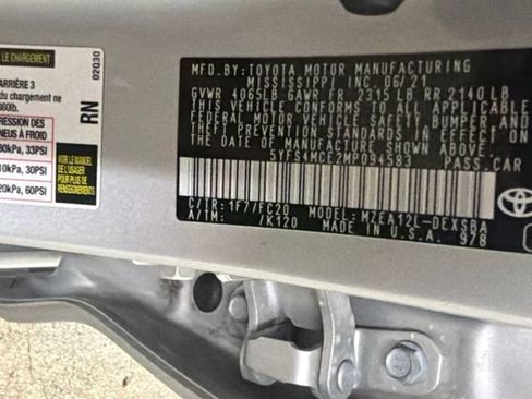 Used 2021 Toyota Corolla SE FWD image 25