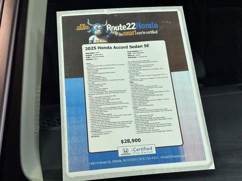 Certified 2025 Honda Accord SE image 40
