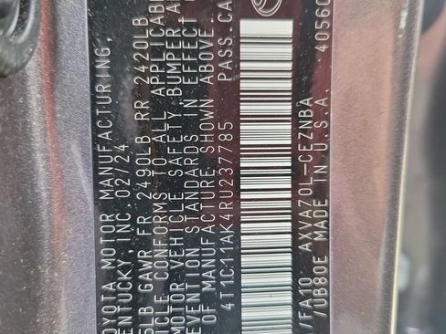 Certified 2024 Toyota Camry LE FWD image 36