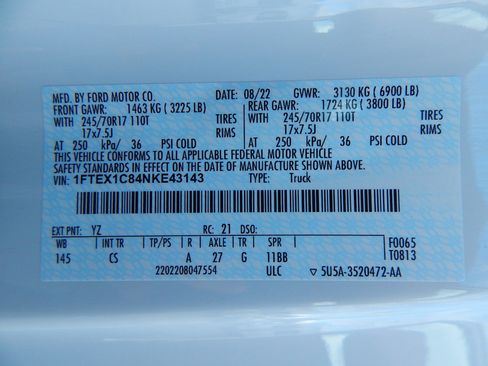 Used 2022 Ford F150 XL w/ Equipment Group 101A High image 28