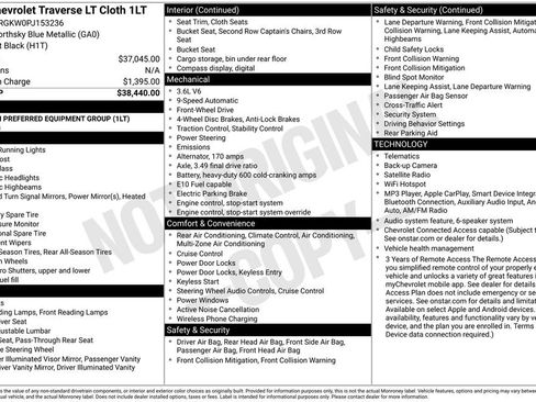 Used 2023 Chevrolet Traverse LT FWD image 6
