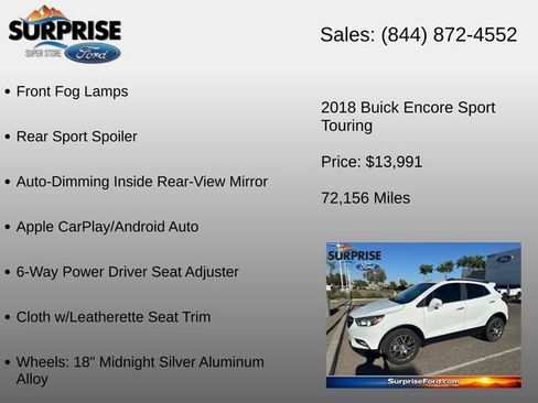 Used 2018 Buick Encore Sport Touring FWD image 18