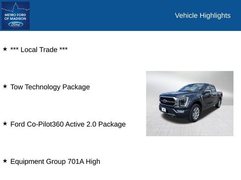 Used 2021 Ford F150 Platinum AWD/4WD image 2