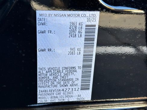 New 2025 Nissan Altima 2.5 SL image 23