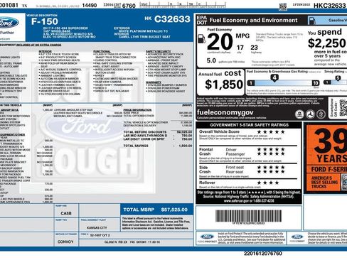 Used 2017 Ford F150 Lariat AWD/4WD image 3
