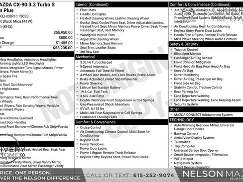 Certified 2024 MAZDA CX-90 3.3 Turbo S w/ Premium Plus image 2