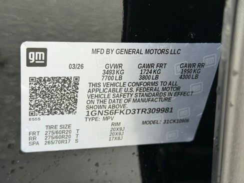 New 2026 Chevrolet Suburban Premier w/ Sun And Tow Package AWD/4WD image 24
