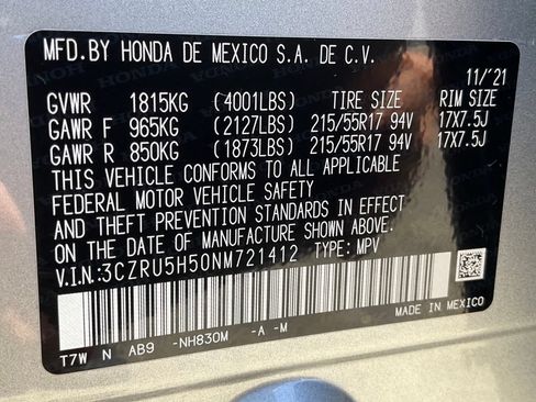 Used 2022 Honda HR-V EX image 44