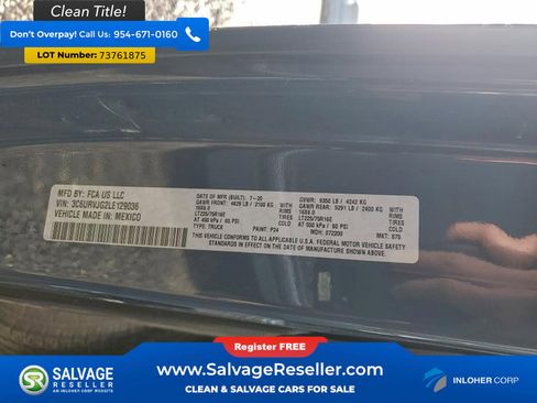 Used 2020 RAM ProMaster 3500 FWD image 17