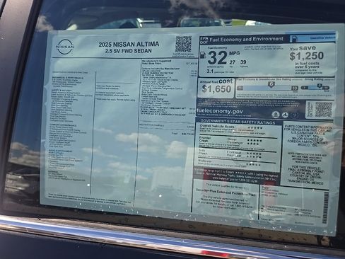 New 2025 Nissan Altima 2.5 SV image 33