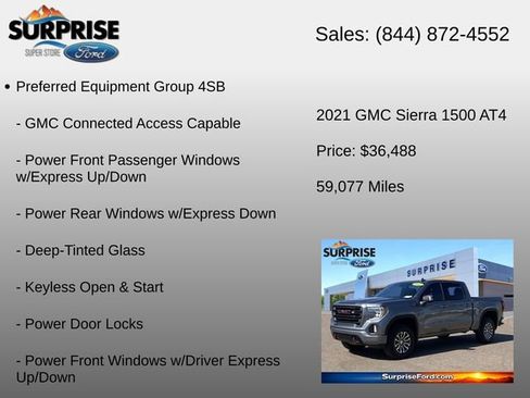 Used 2021 GMC Sierra 1500 AT4 w/ AT4 Preferred Package AWD/4WD image 6