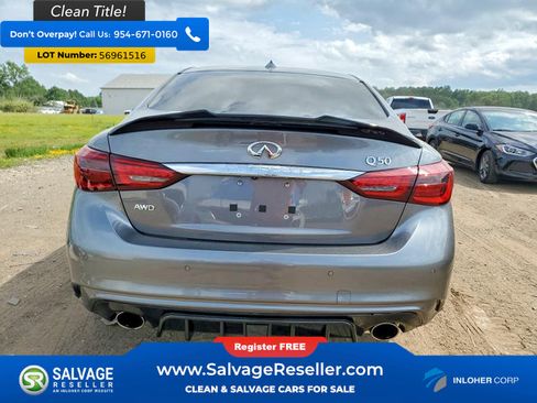 Used 2021 INFINITI Q50 Luxe w/ Seat & Sound Package AWD/4WD image 8